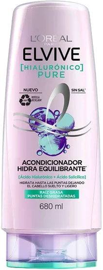 ACONDICIONADOR ELVIVE HIDRA HIALURONICO PURE 12/680ML