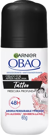 DESODORANTE EN ROLL ON OBAO TATTO WOMEN FRESCURA PROF 24/65GR