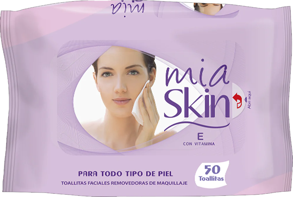 TOALLITAS DESMAQUILLANTES MIA SKIN 12/50PZ