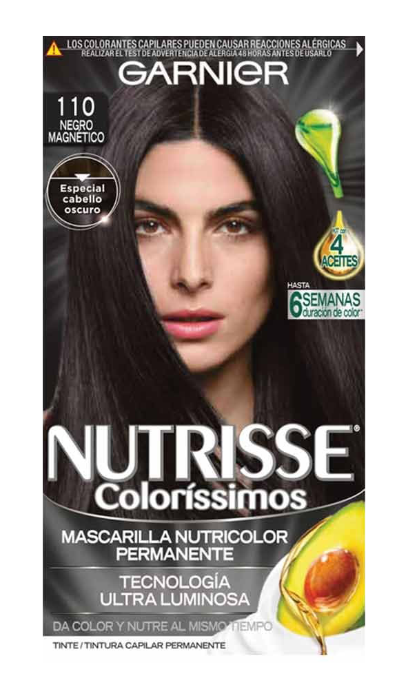 TINTE P/CABELLO NUTRISSE COLORISSIMO 110 NEGRO MAGN 12/1PZ