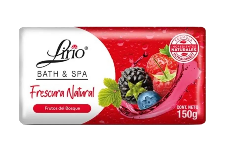 JABON DE TOCADOR LIRIO B S FRUTOS ROJOS 50/150GR