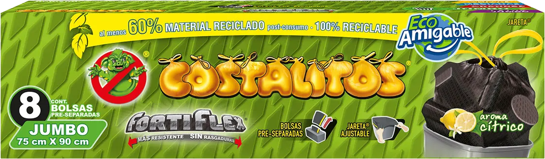 BOLSA P/BASURA JUMBO COSTALITOS 30/8 PZ