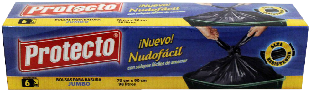 BOLSA P/BASURA JUMBO PROTECTO 26 GAL 25/6 PZ