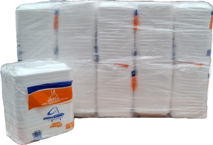 CHAROLA FOAM 855 CONVERMEX 10/50PZ