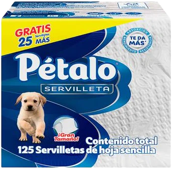 SERVILLETA PAPEL PETALO 100s +25 48/125HJ