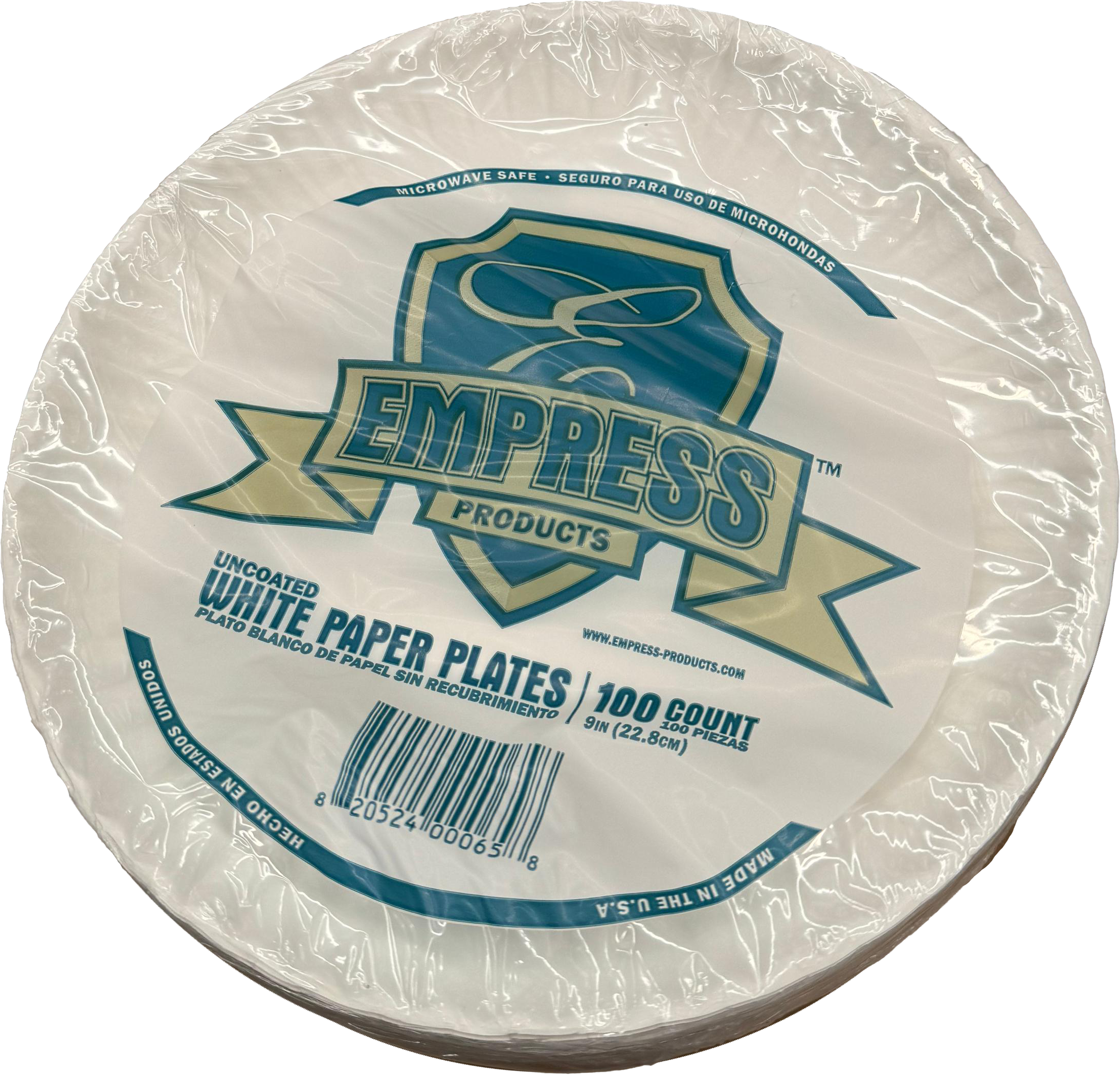 PLATO CARTON MEDIANO 9IN EMPRESS 10/100 PZ