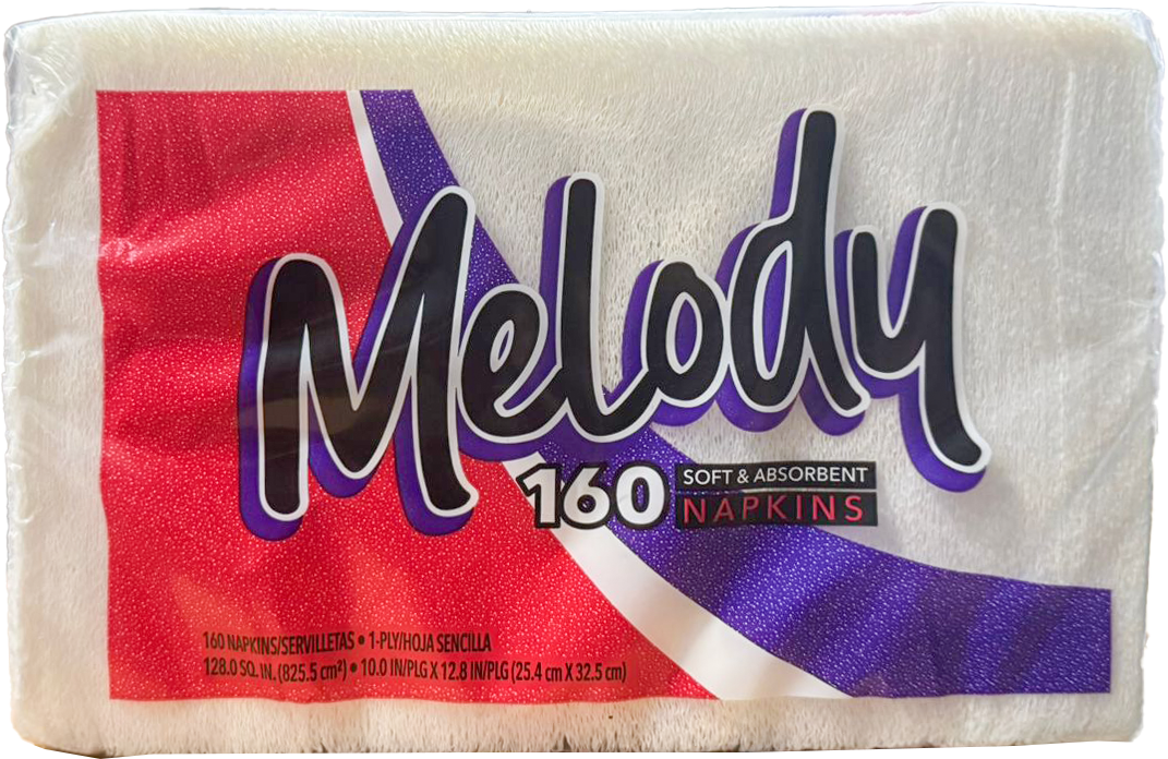 SERVILLETA DE PAPEL MELODY 18/160PZ