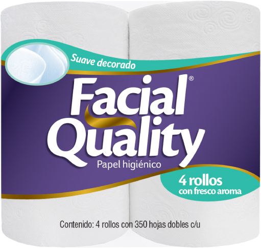 PAPEL HIGIENICO FACIAL QUALITY 350 20/4 ROLLOS