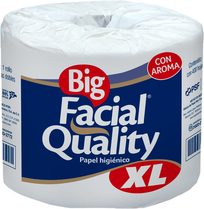 PAPEL HIGIENICO BIG FACIAL QUALITY XL 400 HD 48/1 PZ
