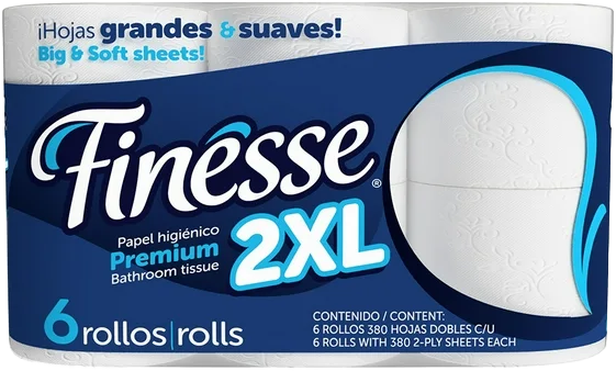 PAPEL HIGIENICO FINESSE PREMIUM 2XL 5/6PZ