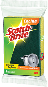 FIBRA VERDE C/ESP. MED. 3M SCOTCH BRITE 4/12/1 PZ