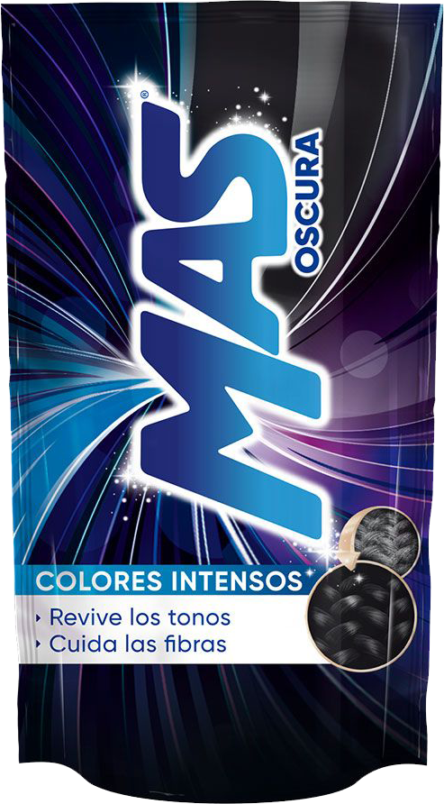 DETERGENTE LIQUIDO MAS OSCURA POUCH 16/415 ML