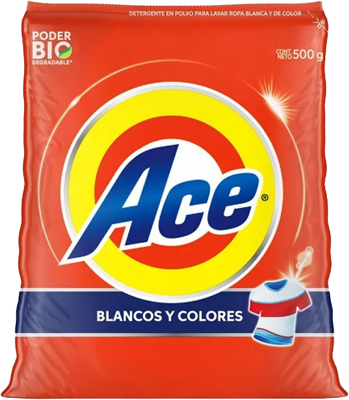 DETERGENTE POLVO ACE 18/500 GR