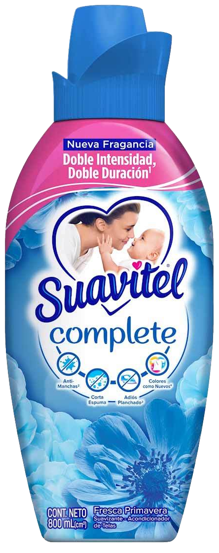 SUAVIZANTE DE TELA SUAVITEL COMPLETE FCA PRIMAVERA 800 ML