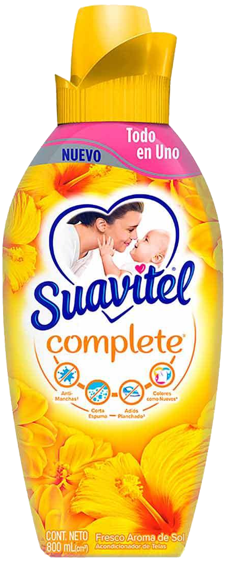 SUAVIZANTE DE TELA SUAVITEL COMPLETE SOL 12/800 ML