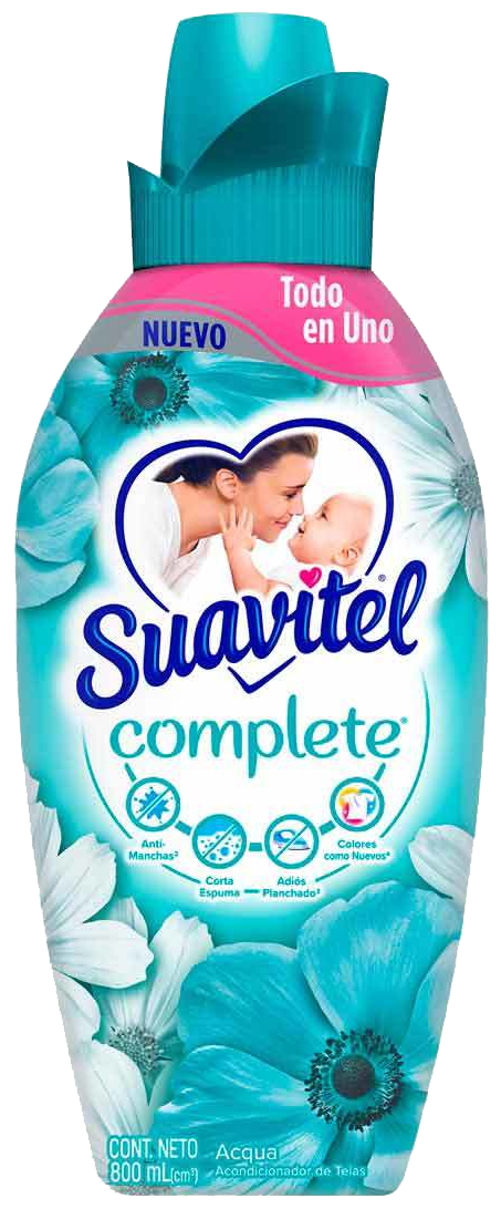 SUAVIZANTE DE TELA SUAVITEL COMPLETE ACQUA 12/800 ML