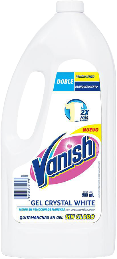 REMOVEDOR DE MANCHAS LIQ. VANISH WHITE 14/900 ML