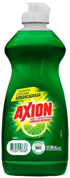 DETERGENTE LIQ LAVATRASTES AXION LIMON 12/280ML