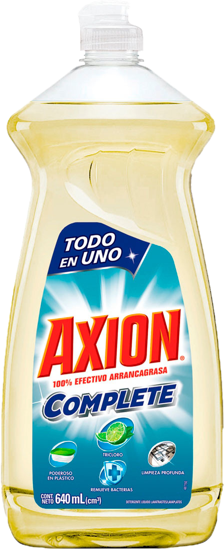 DETERGENTE LIQ LAVATRASTES AXION TRICLORO 12/640 ML