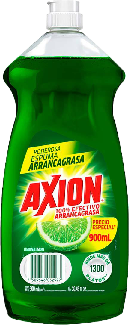 DETERGENTE LIQ LAVATRASTES AXION LIMON 12/900 ML