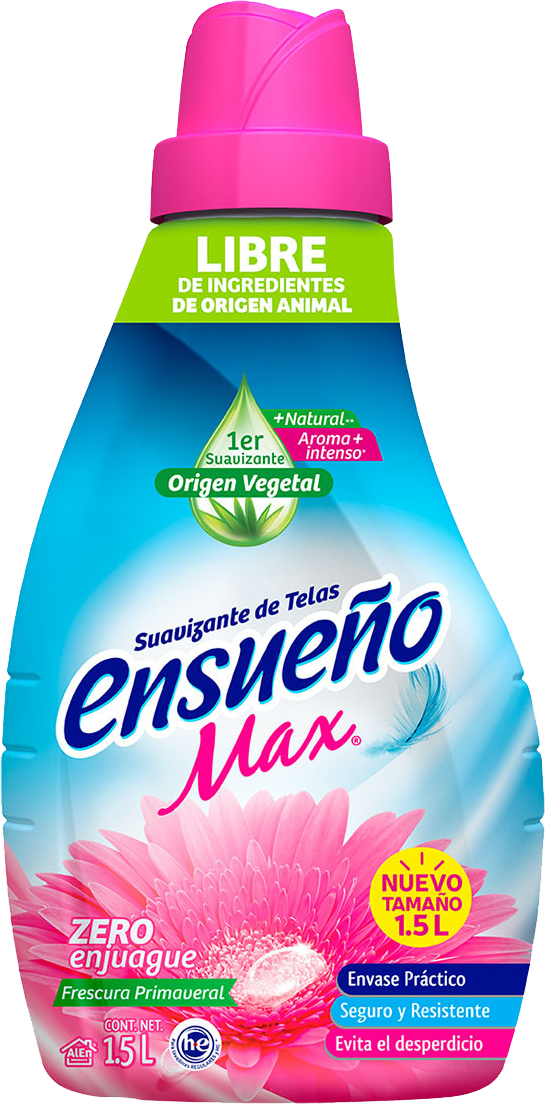 SUAVIZANTE DE TELA ENSUEÑO MAX ZERO ENJ. FRESCURA PRIMAVERAL 9/1.5 LT