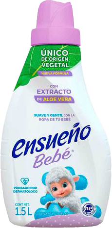 SUAVIZANTE DE TELA ENSUEÑO ZERO ENJ BEBE ALOE VERA 9/1.5L