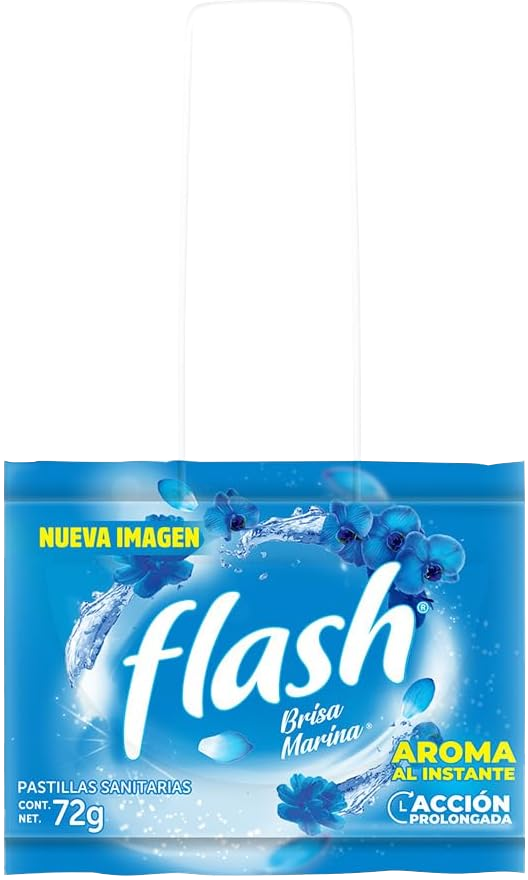 PASTILLA P/INODORO GANCHO FLASH BRISA MARINA 48/72GR