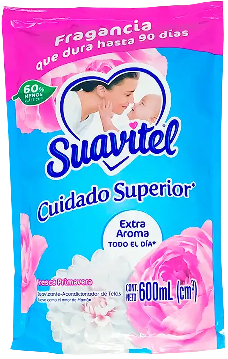 SUAVIZANTE DE TELA SUAVITEL CUIDADO SUPERIOR DOY PACK 15/600 ML