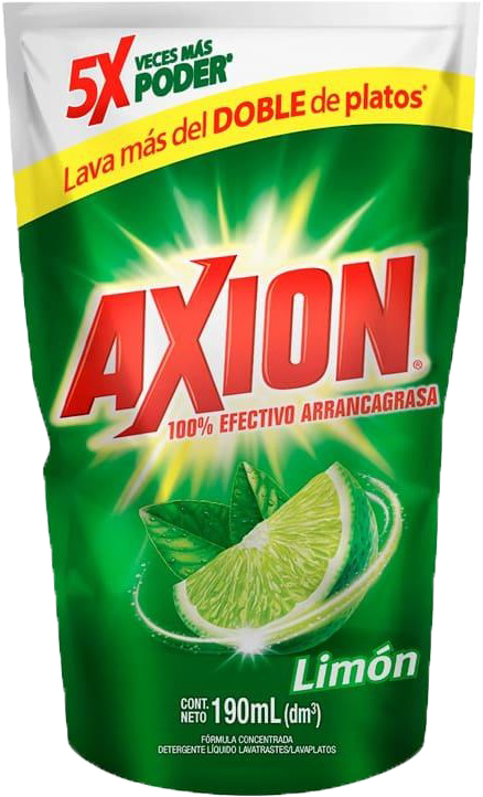 DETERGENTE LIQ LAVATRASTES AXION LIMON DOY PACK 30/190ML
