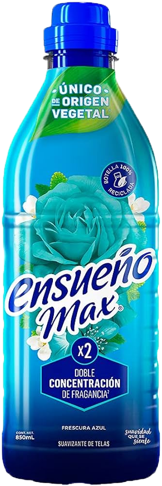 SUAVIZANTE DE TELA ENSUEÑO AZUL 12/850 ML.