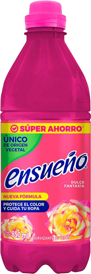 SUAVIZANTE DE TELA ENSUEÑO FANTASIA FLORAL 12/850 ML.