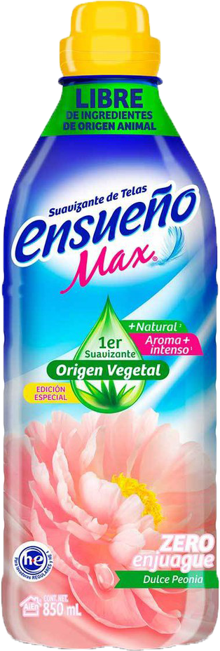 SUAVIZANTE DE TELA ENSUEÑO PEONIA 12/850 ML.