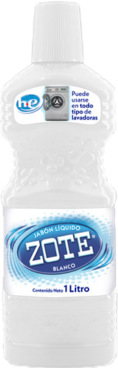 DETERGENTE LIQUIDO ZOTE BLANCO 12/1 LT.