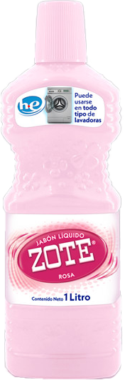 DETERGENTE LIQUIDO ZOTE ROSA 12/1 LT.
