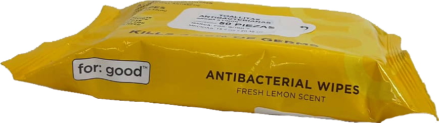 TOALLITAS DESINFECTANTES FOR: GOOD AROMA LIMON 24/50PZ
