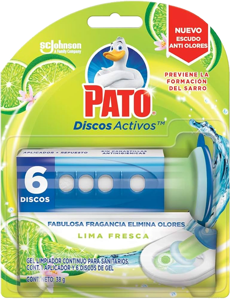 PASTILLAS P/INODORO PATO DISCOS ACTIVOS C/6 LIMA FRESCA 12/36ML