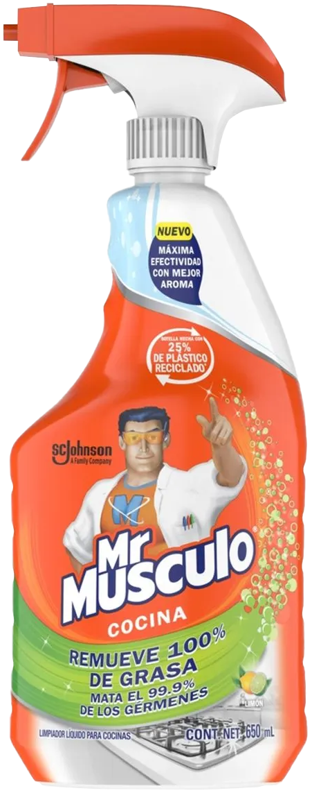 LIMPIADOR LIQ. MR MUSCULO DESENGRASANTE LIMON TRIGER 12/650ML