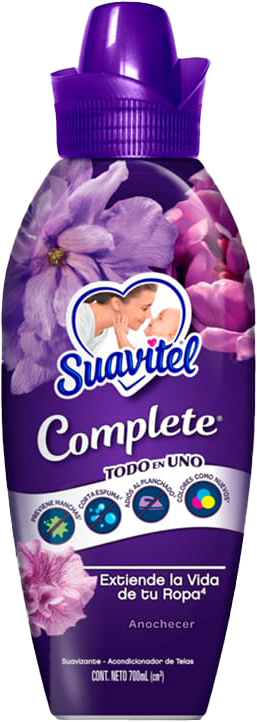 SUAVIZANTE DE TELA SUAVITEL COMPLETE ANOCHECER 12/700 ML