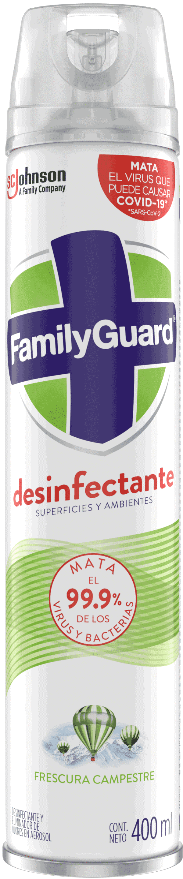 DESINFECTANTE AEROSOL FAMILY GUARD 12/400ML