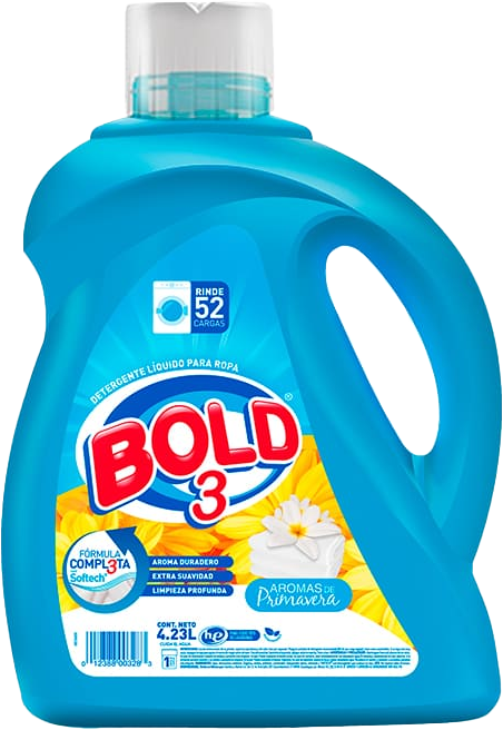 DETERGENTE LIQUIDO BOLD 3 AROMAS 4/4.23LT
