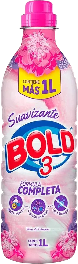 SUAVIZANTE DE TELA BOLD 3 FLORES DE PRIMAVERA 12/1LT