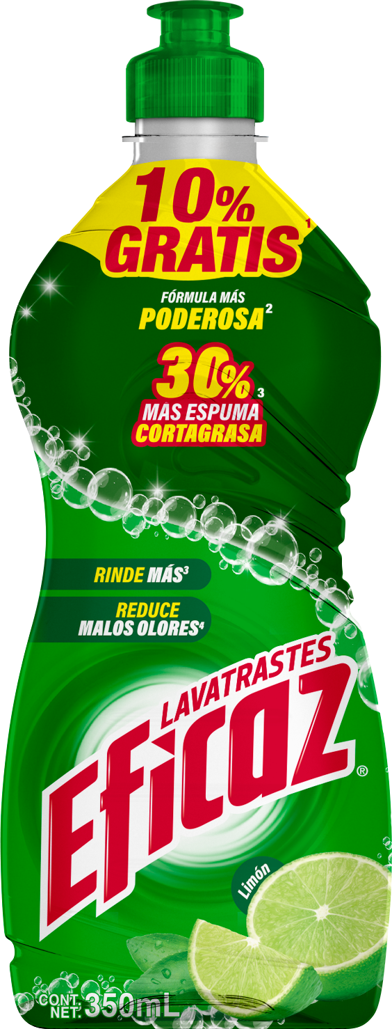 DETERGENTE LIQ LAVATRASTES EFICAZ PINOL LIMON PRECIO ESP 12/350 ML