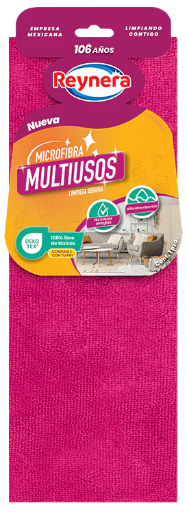 PAÑO MICROFIBRA REYNERA MULTIUSOS OEKO TEX  24/1PZ