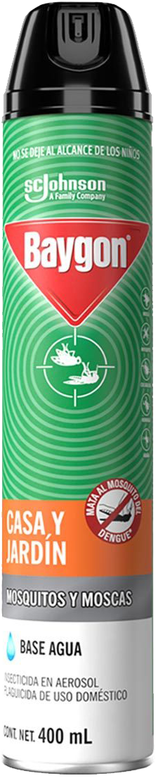 INSECTICIDA BAYGON CASA Y JARDIN 12/400 ML