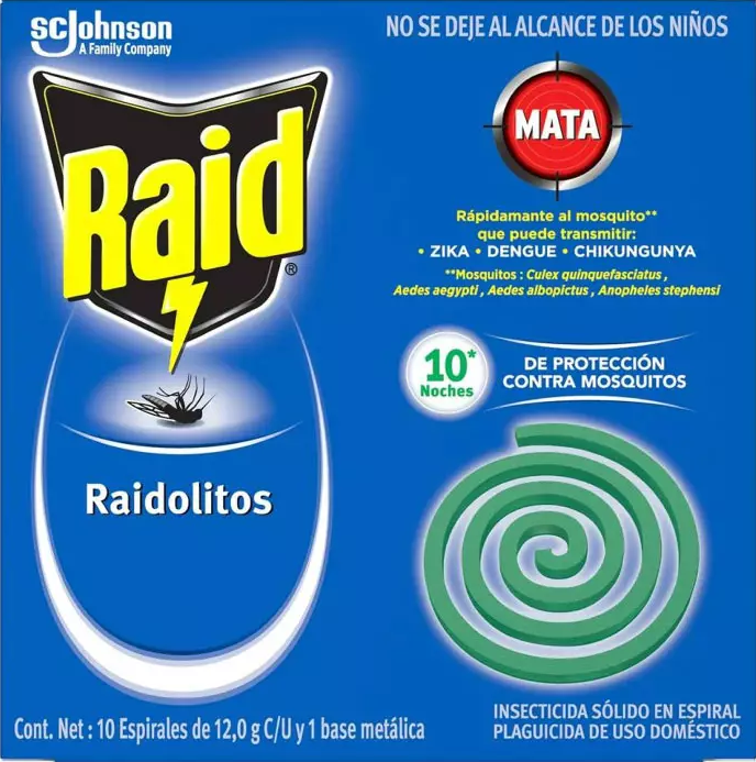 RAIDOLITOS VERDES RAID 60/10PZ