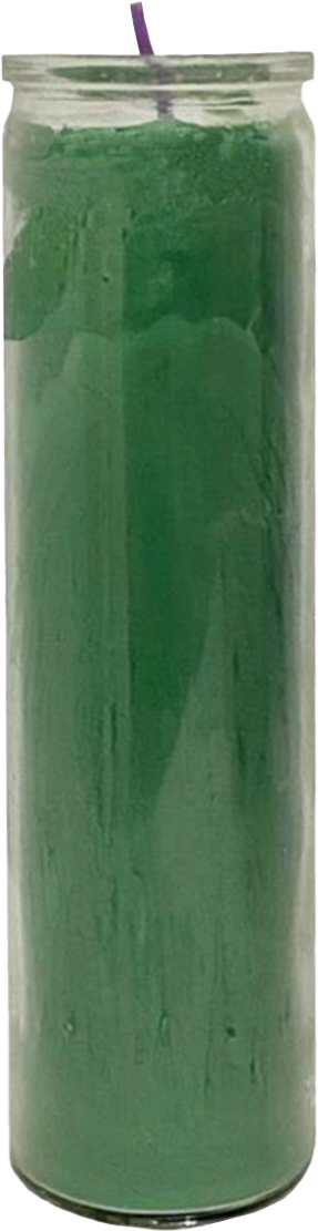 VELADORA CIRIO COMERCIAL VERDE 12/1PZ
