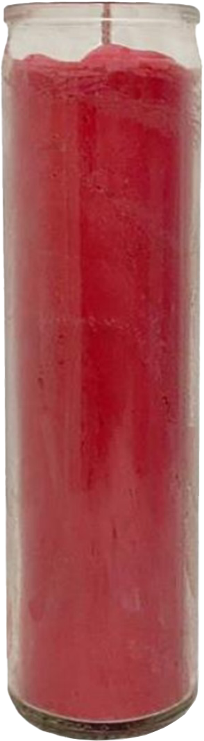 VELADORA CIRIO COMERCIAL ROJO 12/1PZ