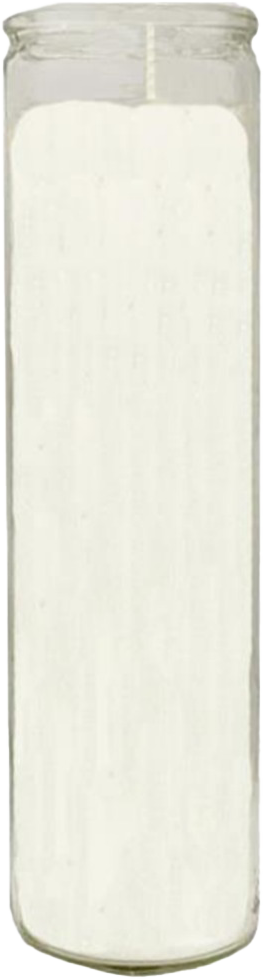 VELADORA CIRIO COMERCIAL BLANCO 12/1PZ