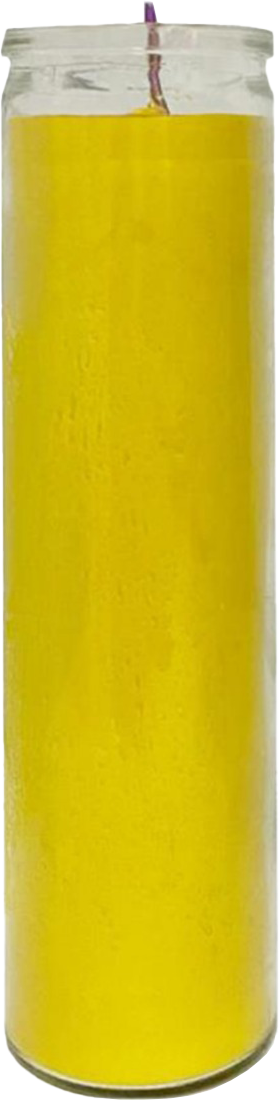 VELADORA CIRIO COMERCIAL AMARILLO 12/1PZ