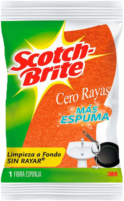 ESPONJA DUAL CERA RAYAS SCOTCH BRITE 1/36 PZ